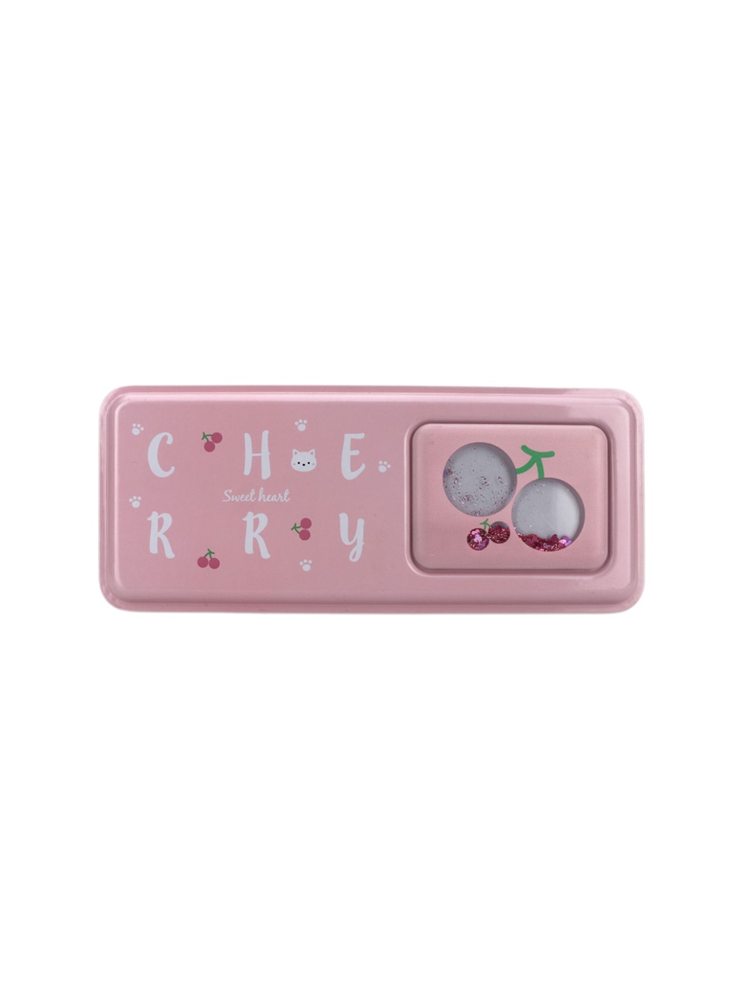 

QIPS Kids Printed Double-Sided Pencil Box, Pink