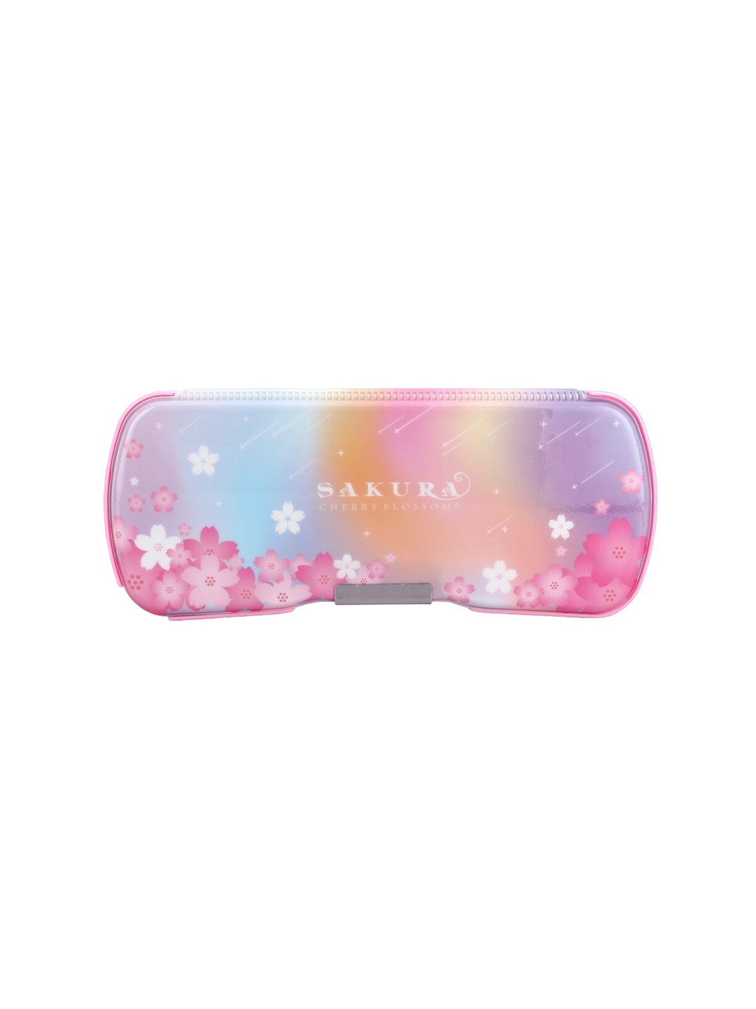 

QIPS Kids Printed Double-Sided Magnetic Pencil Box, Pink