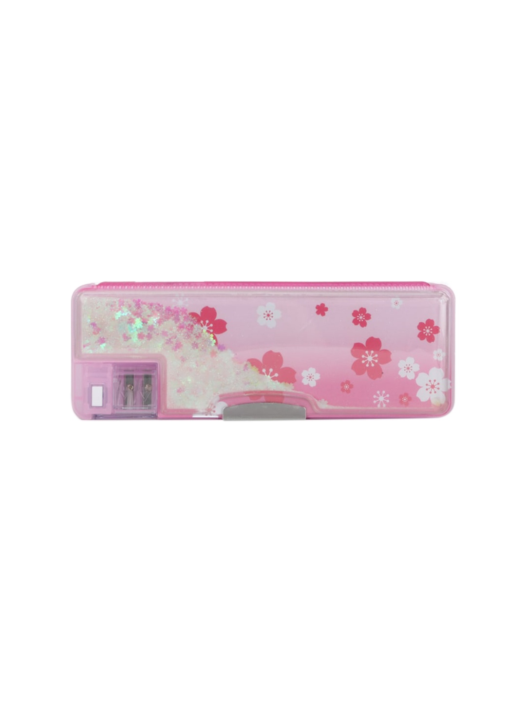 

QIPS Kids Printed Double-Sided Magnetic Pencil Box, Pink