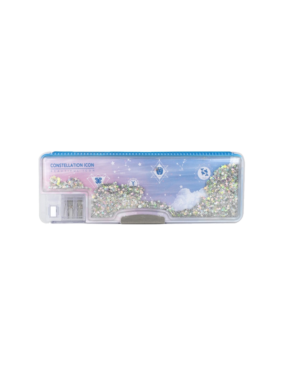 

QIPS Kids Self Design Double-Sided Magnetic Pencil Box, White