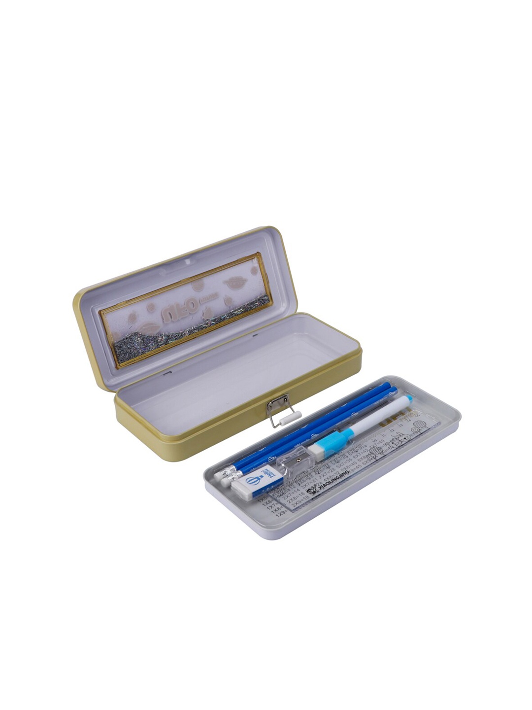 

QIPS Kids Printed Pencil Case, Beige