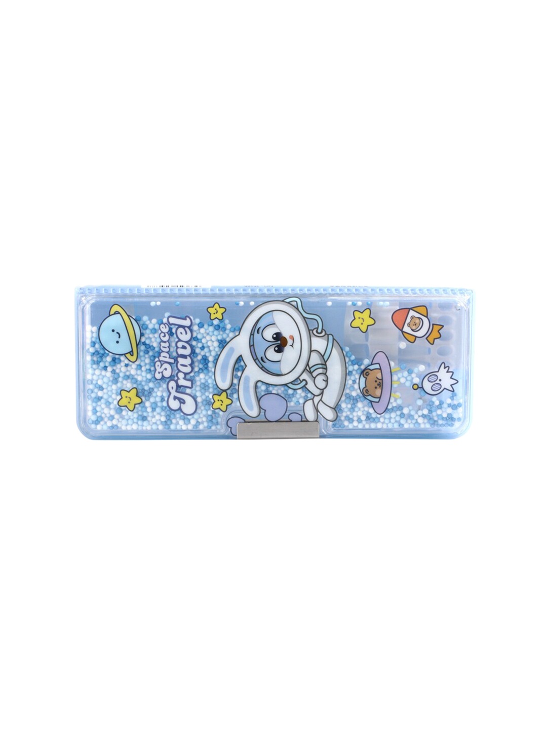 

QIPS Kids Printed Magnetic Pencil Case, Blue