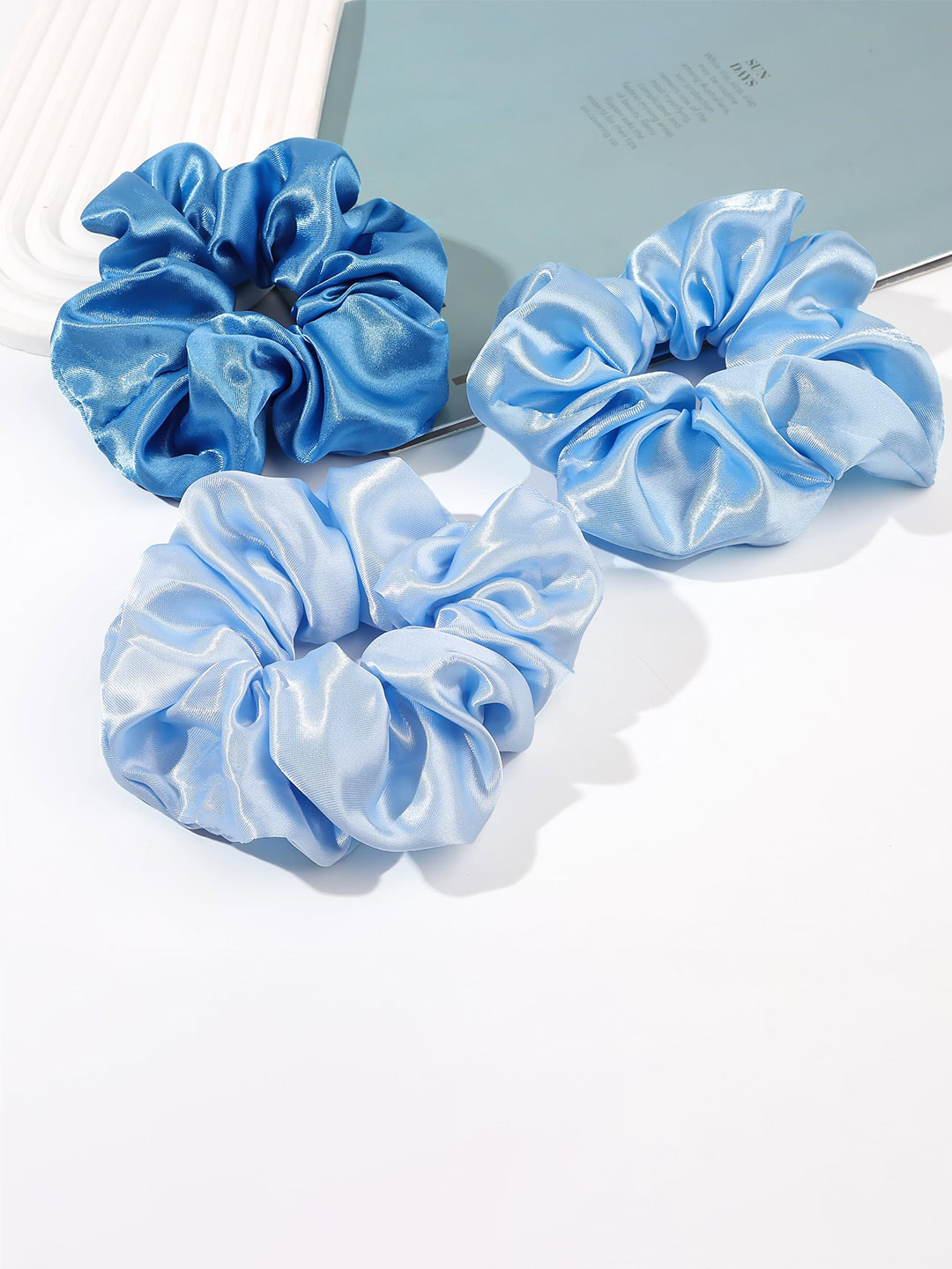 

VAGHBHATT Set Of 8 Ponytail Holders, Blue