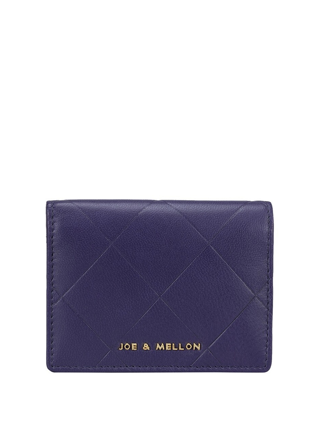 

Joe & Mellon Men Textured Leather Two Fold Wallet, Purple