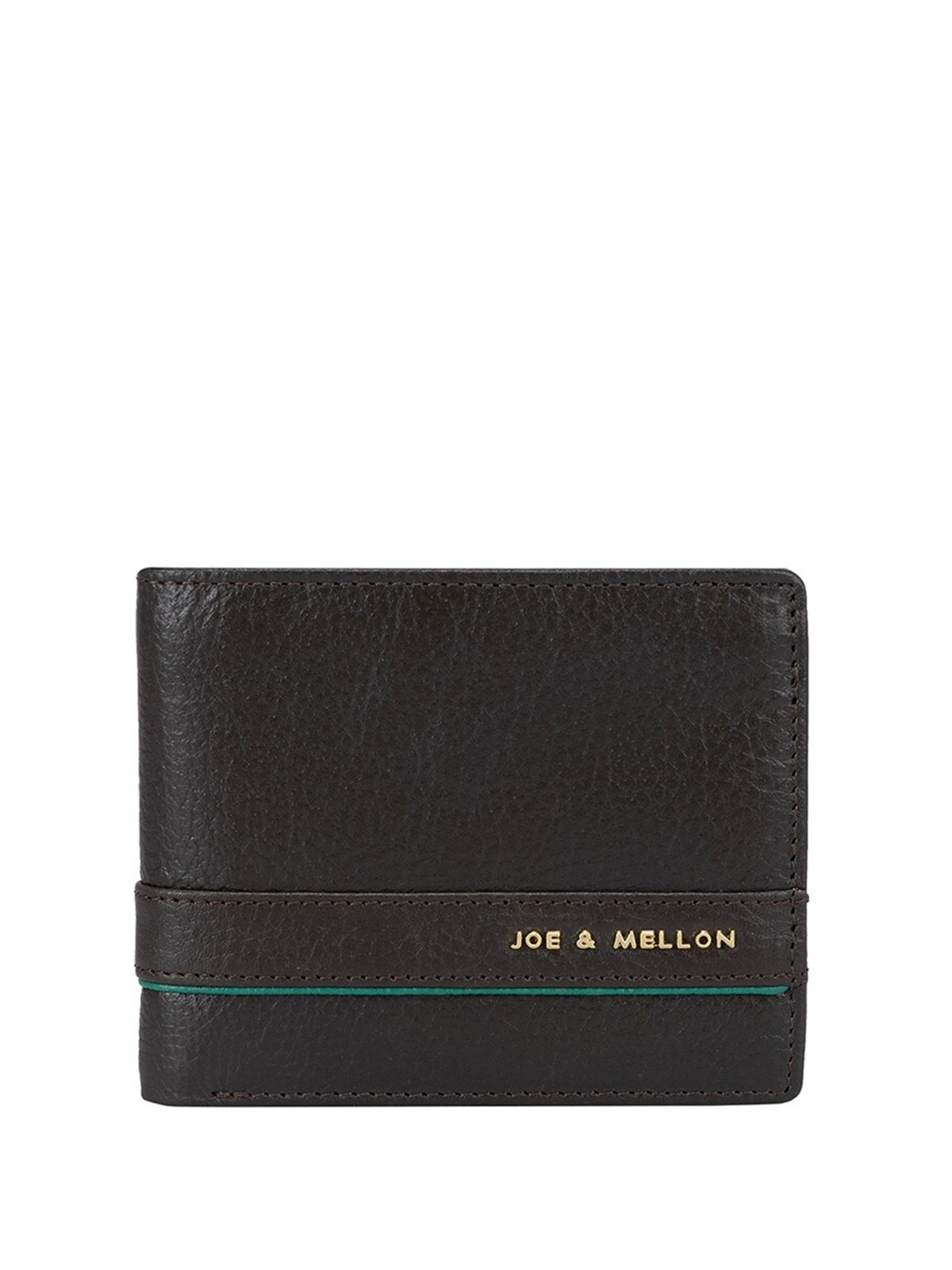 

Joe & Mellon Men Textured Leather Two Fold Wallet, Black