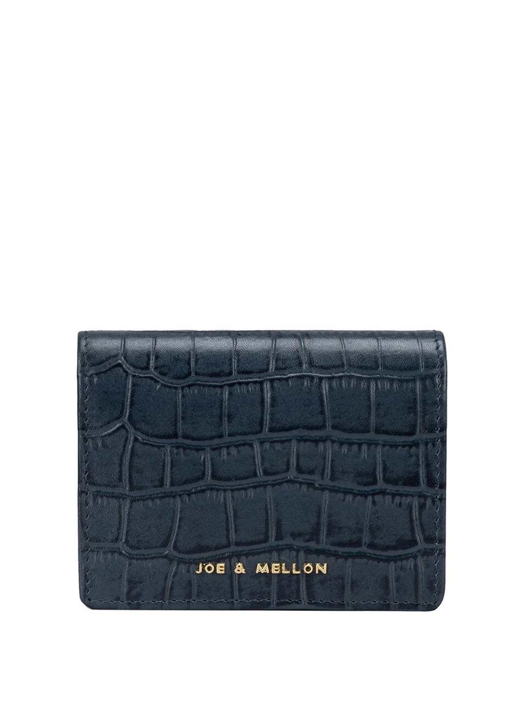 

Joe & Mellon Men Textured Leather Two Fold Wallet, Teal