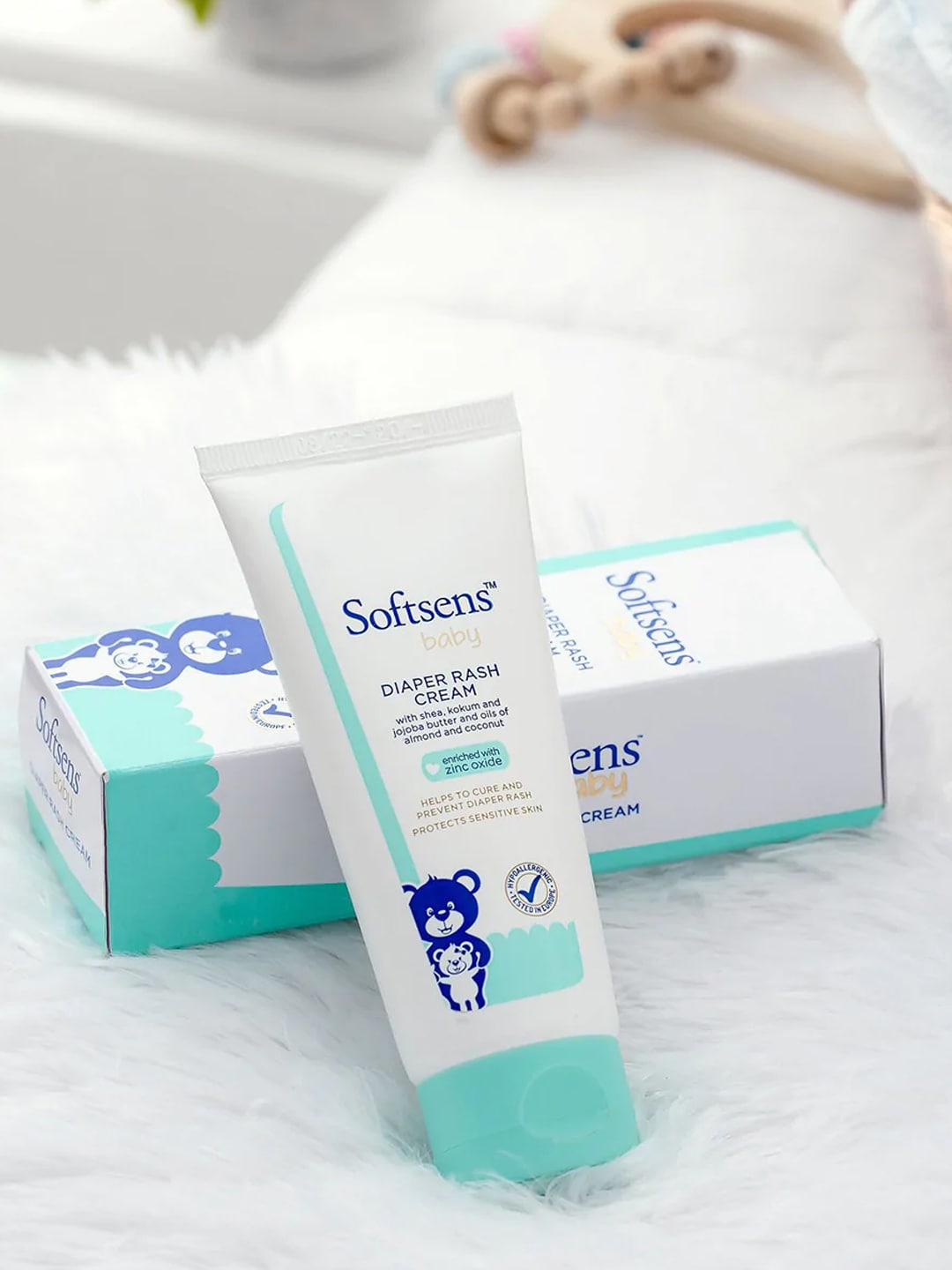 

Softsens Set Of 4 Diaper Rash Cream 50g Each, White