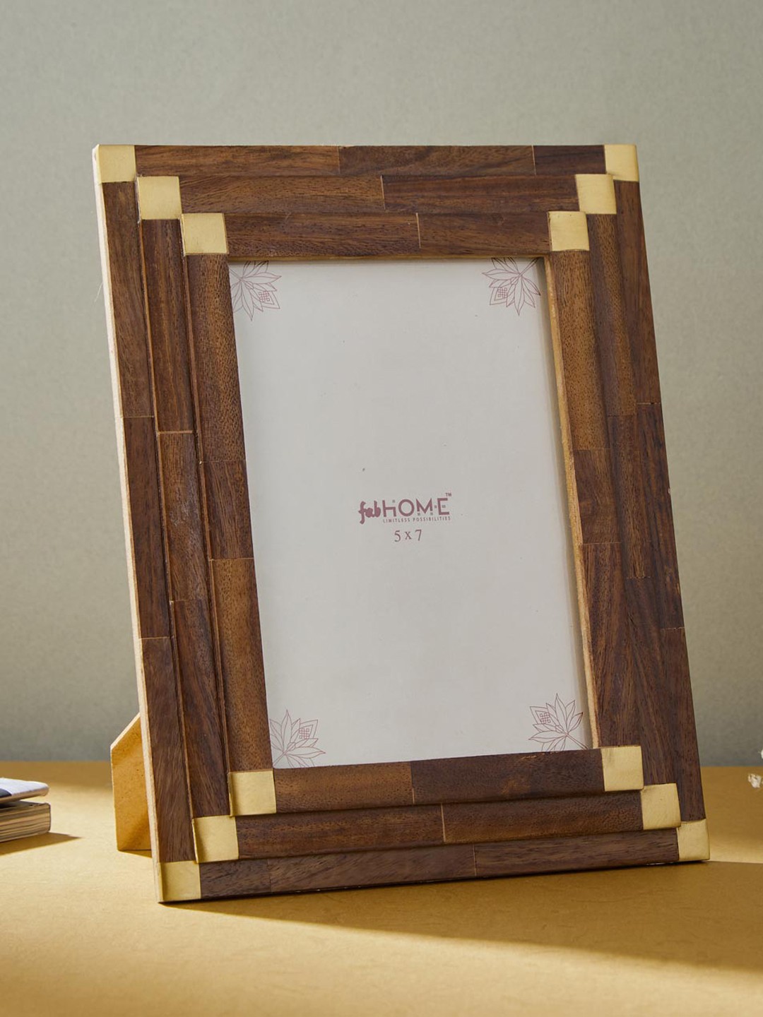 

Fabindia Mithya Inlay Brown Wooden Photo Frame