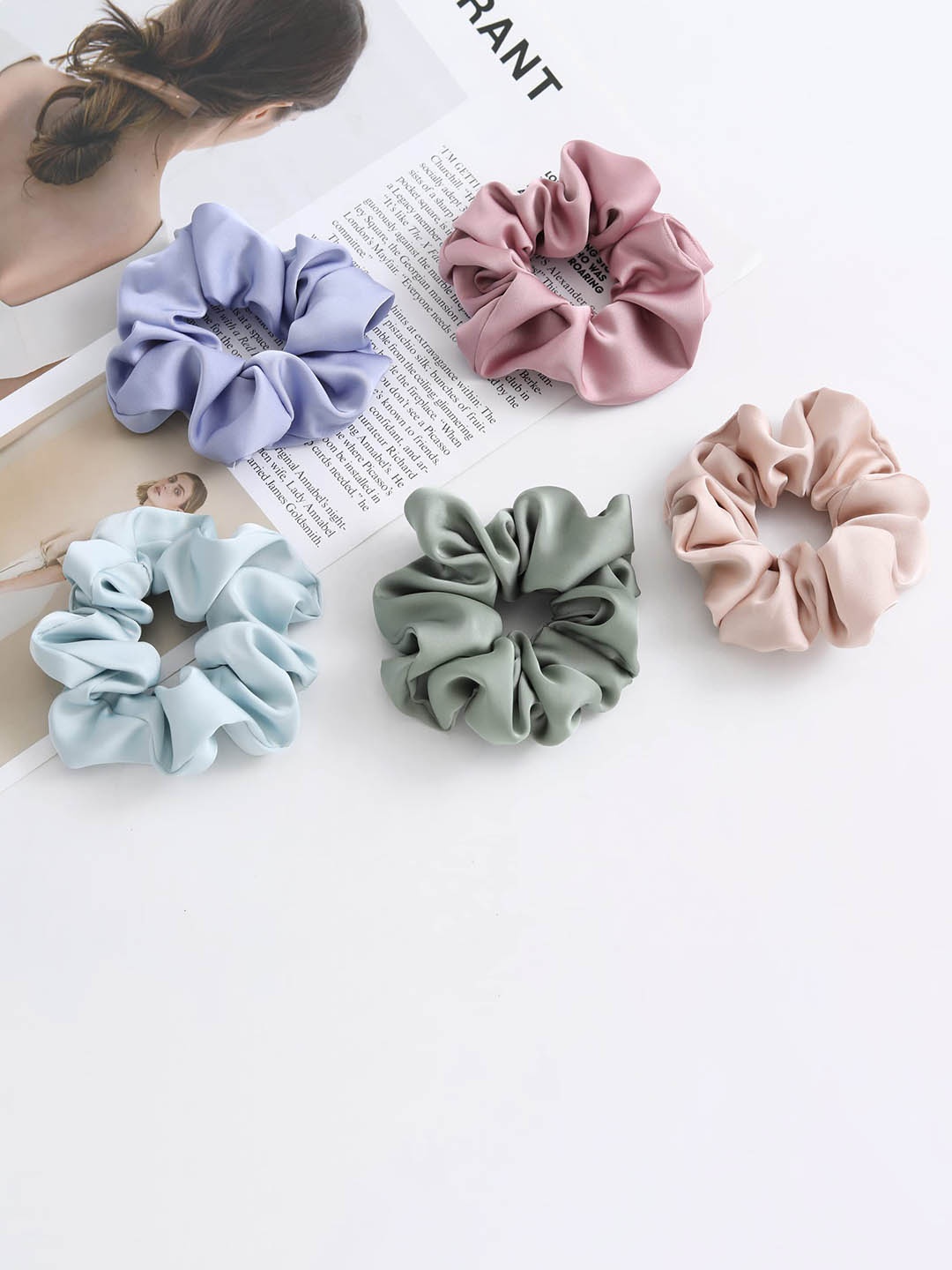 

FIMBUL Set of 5 Hair Accessory Set, Purple