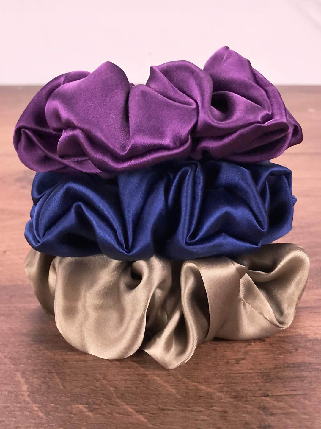 

FIMBUL Women Set of 3 Ponytail Holders, Purple