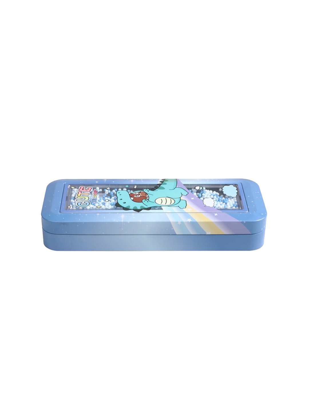 

QIPS Kids Printed Pencil Box, Blue