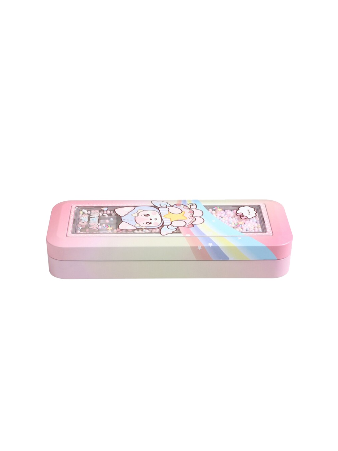 

QIPS Kids Printed Pencil Box, Pink