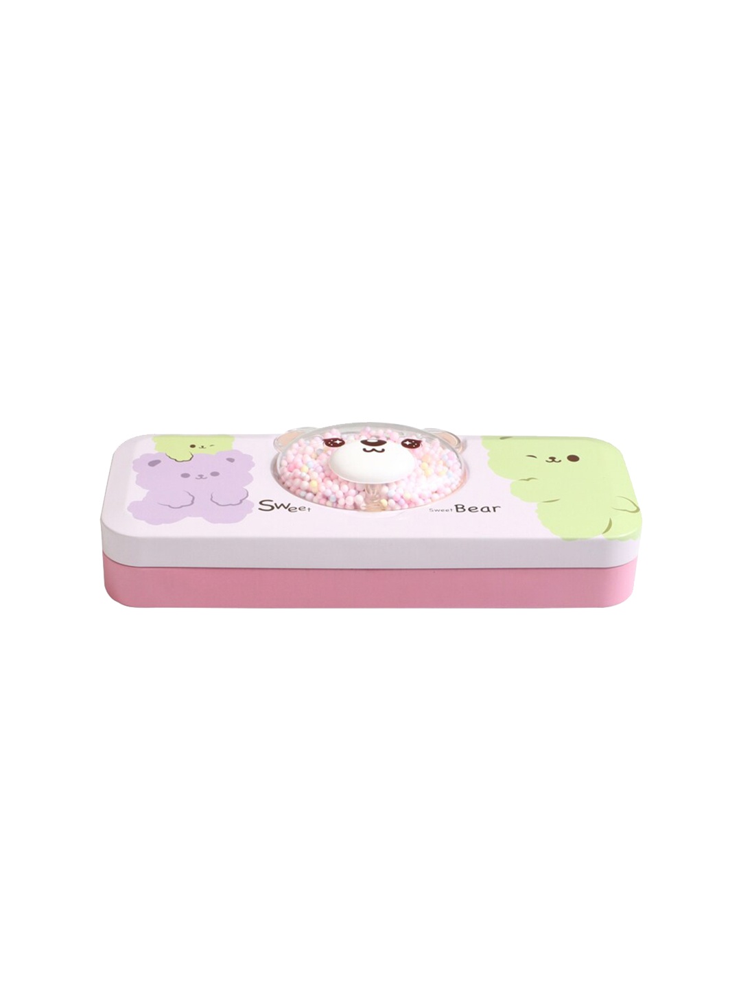 

QIPS Kids Printed Pencil Box, Pink