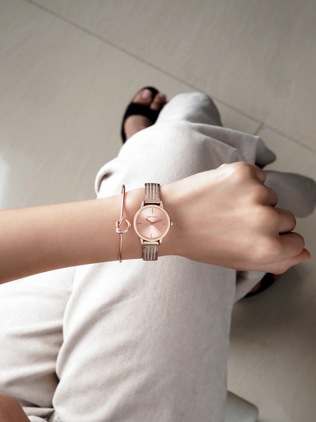 

JOKER & WITCH Newis Women Watch Gift Set, Rose gold
