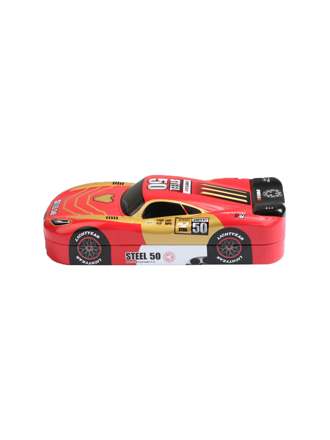 

QIPS Boys Car Printed Pencil Box, Red