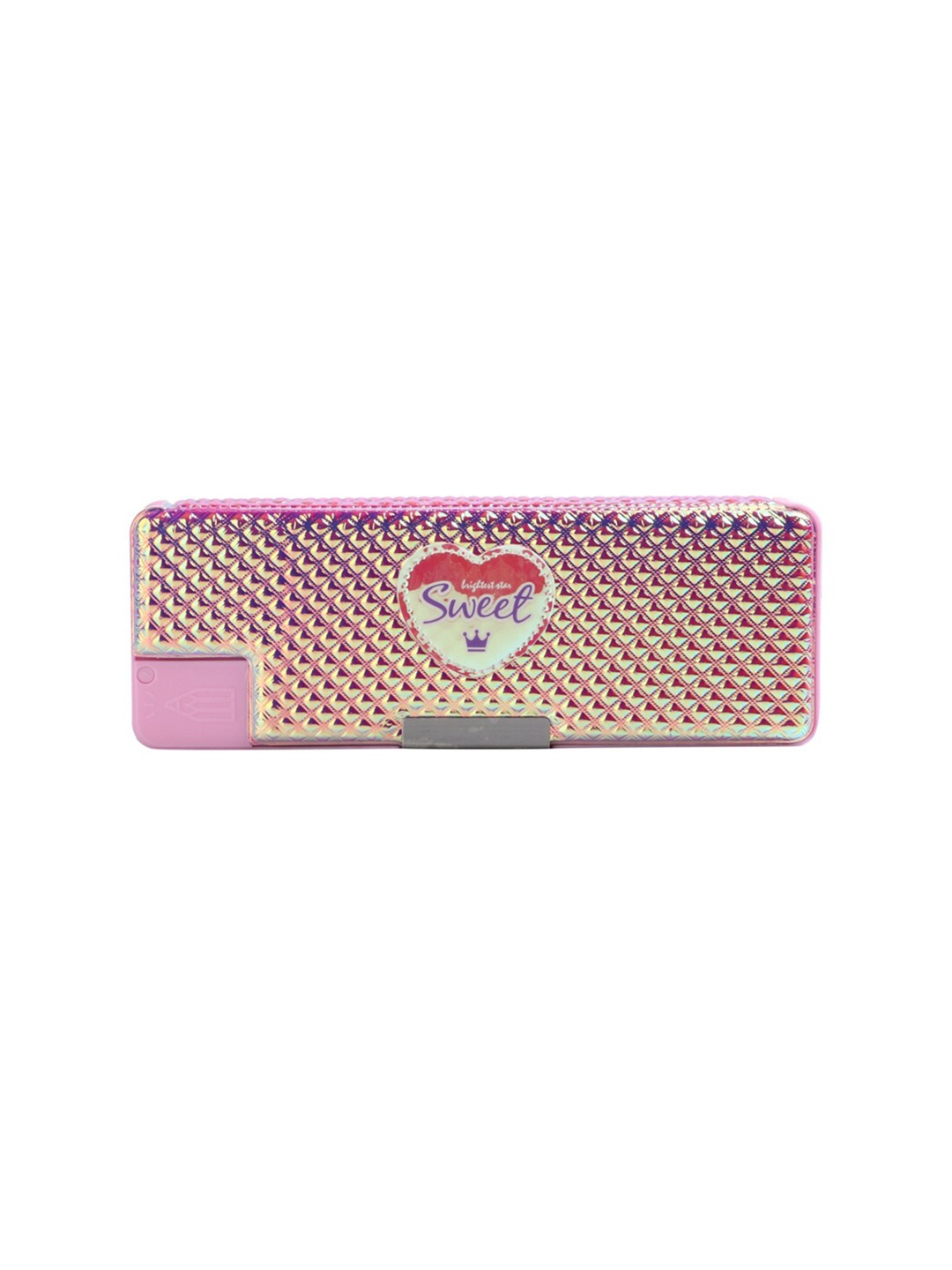 

QIPS Kids Self Design Double Sided Pencil Box, Pink
