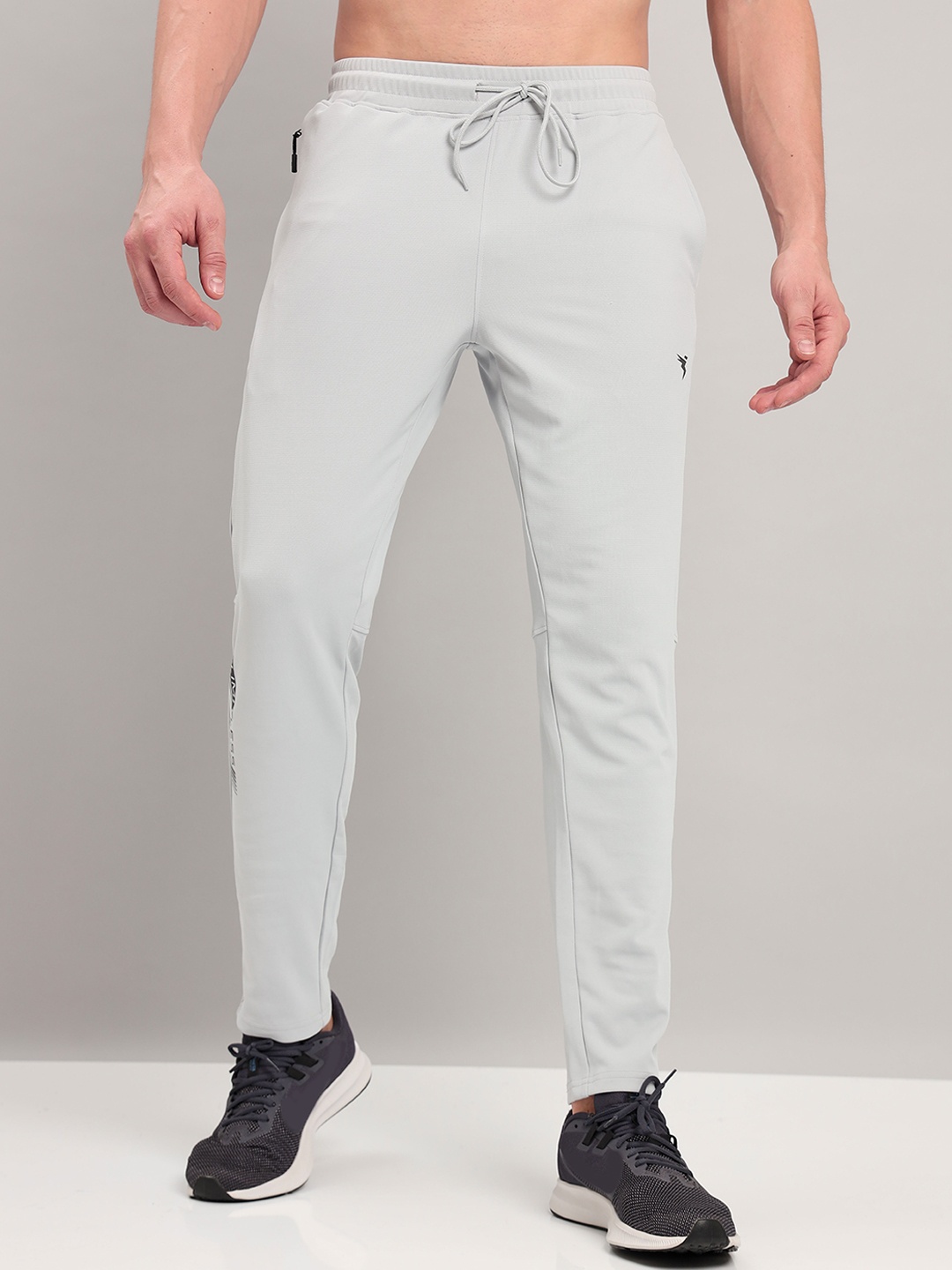 

Technosport Men Active Slim Fit Trackpants with Rapid Dry Technology, Grey