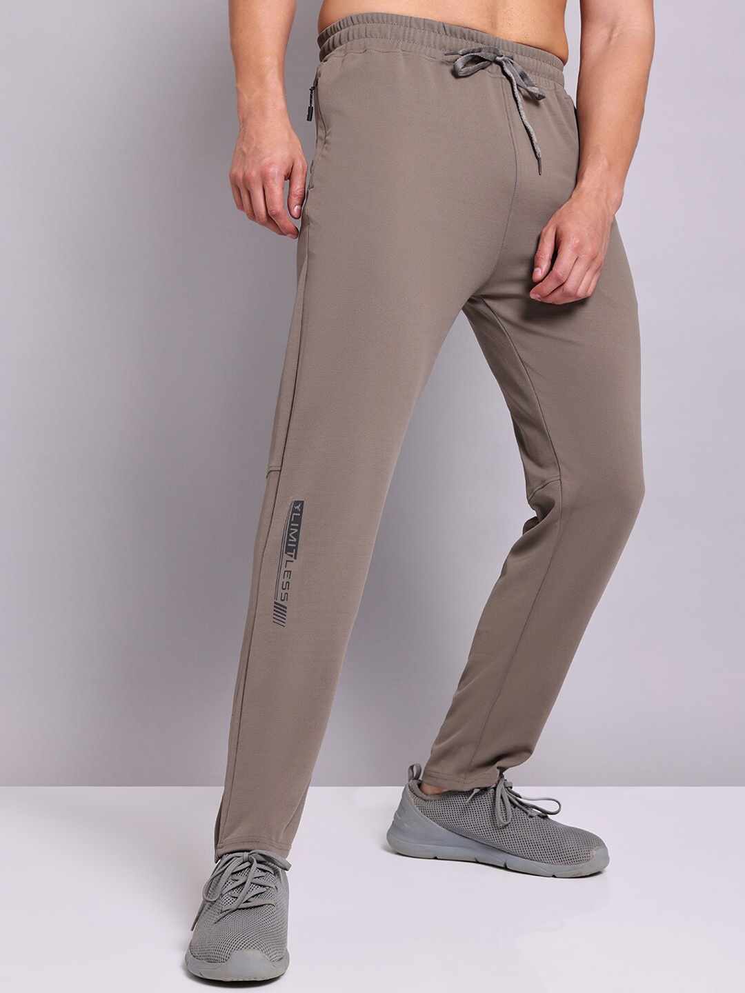 

Technosport Men Slim Fit Active Track Pants with Rapid Dry Technology, Grey