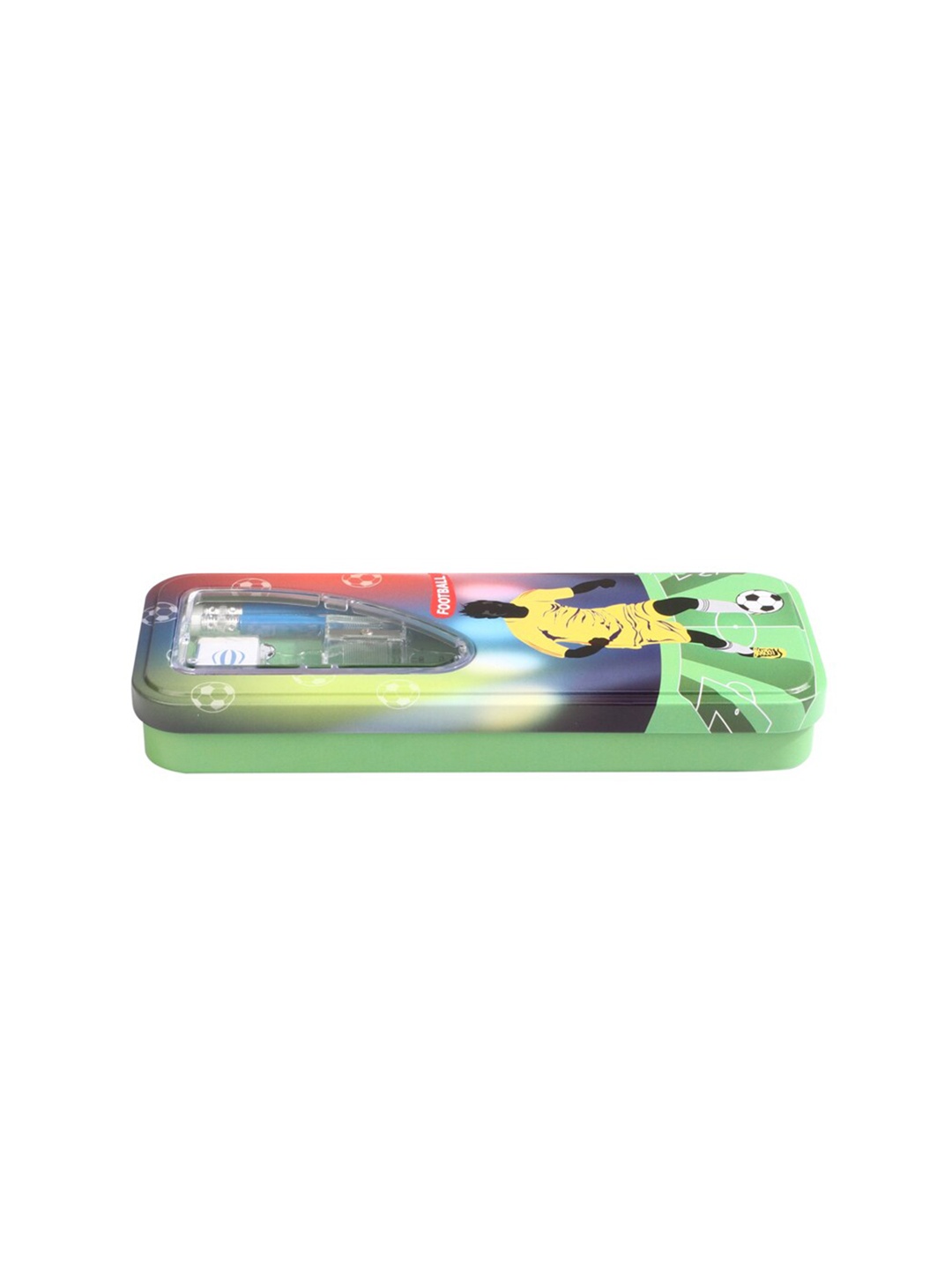 

QIPS Boys Graphic Printed Non-Toxic Colour Pencil Case, Green