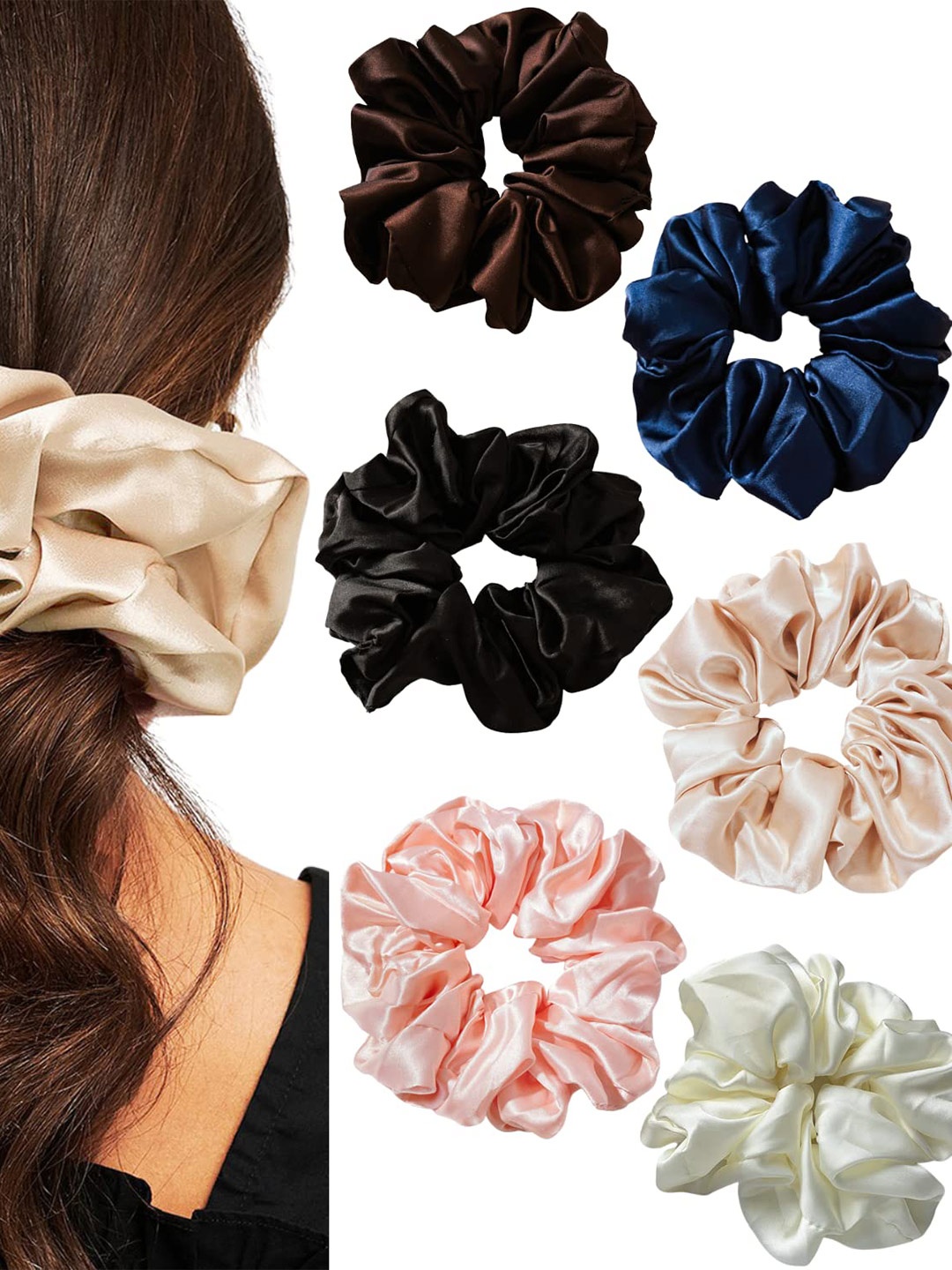 

Krelin Set of 6 Hair Accessory Set, Black