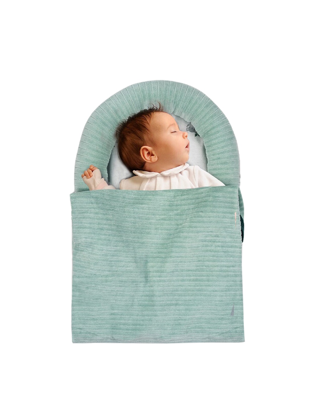 

BAYBEE Cotton Baby Snuggle Pod Swaddle Wrap - Green