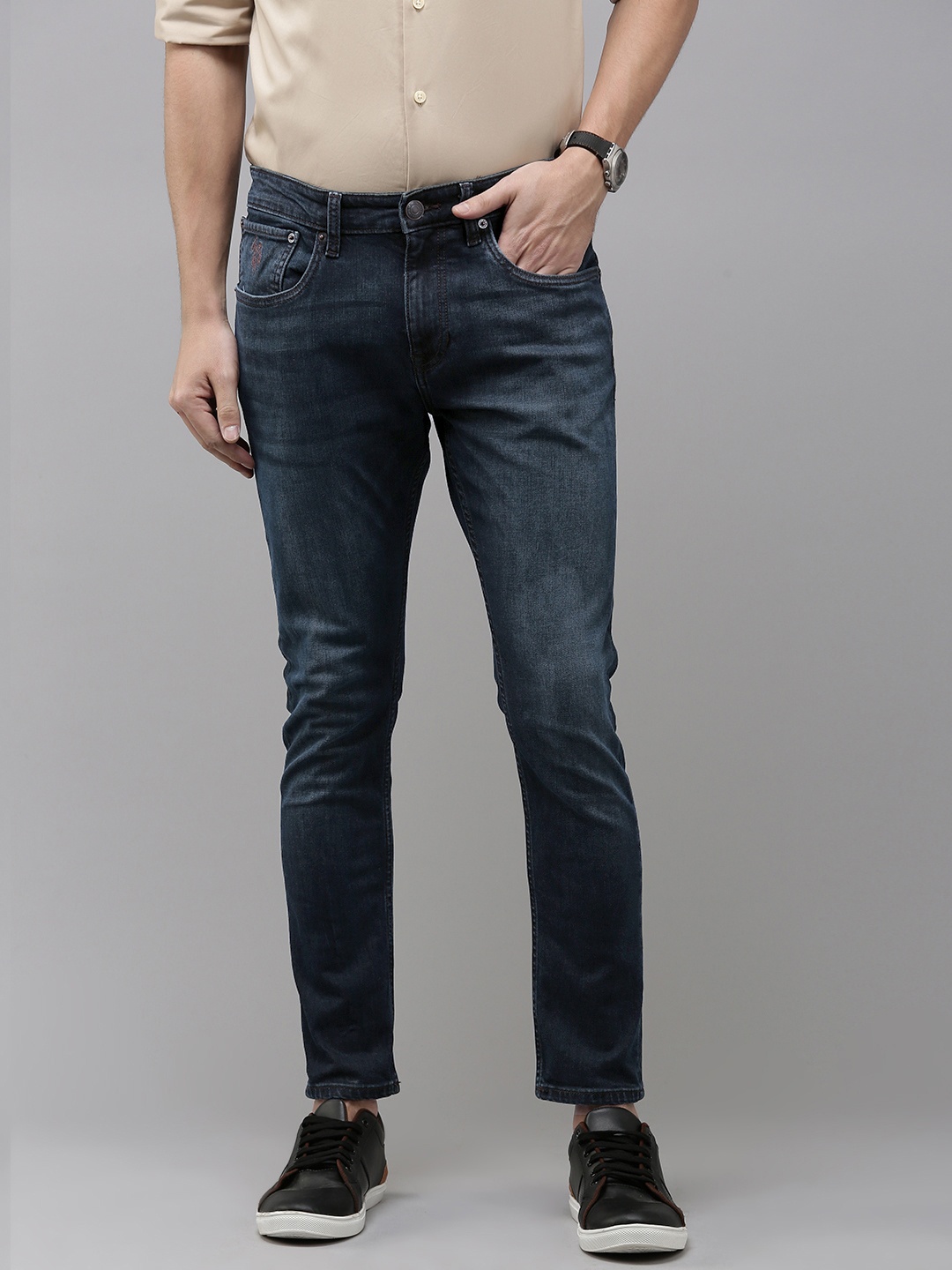 

U.S. Polo Assn. Denim Co. Men Light Fade Stretchable Jeans, Blue