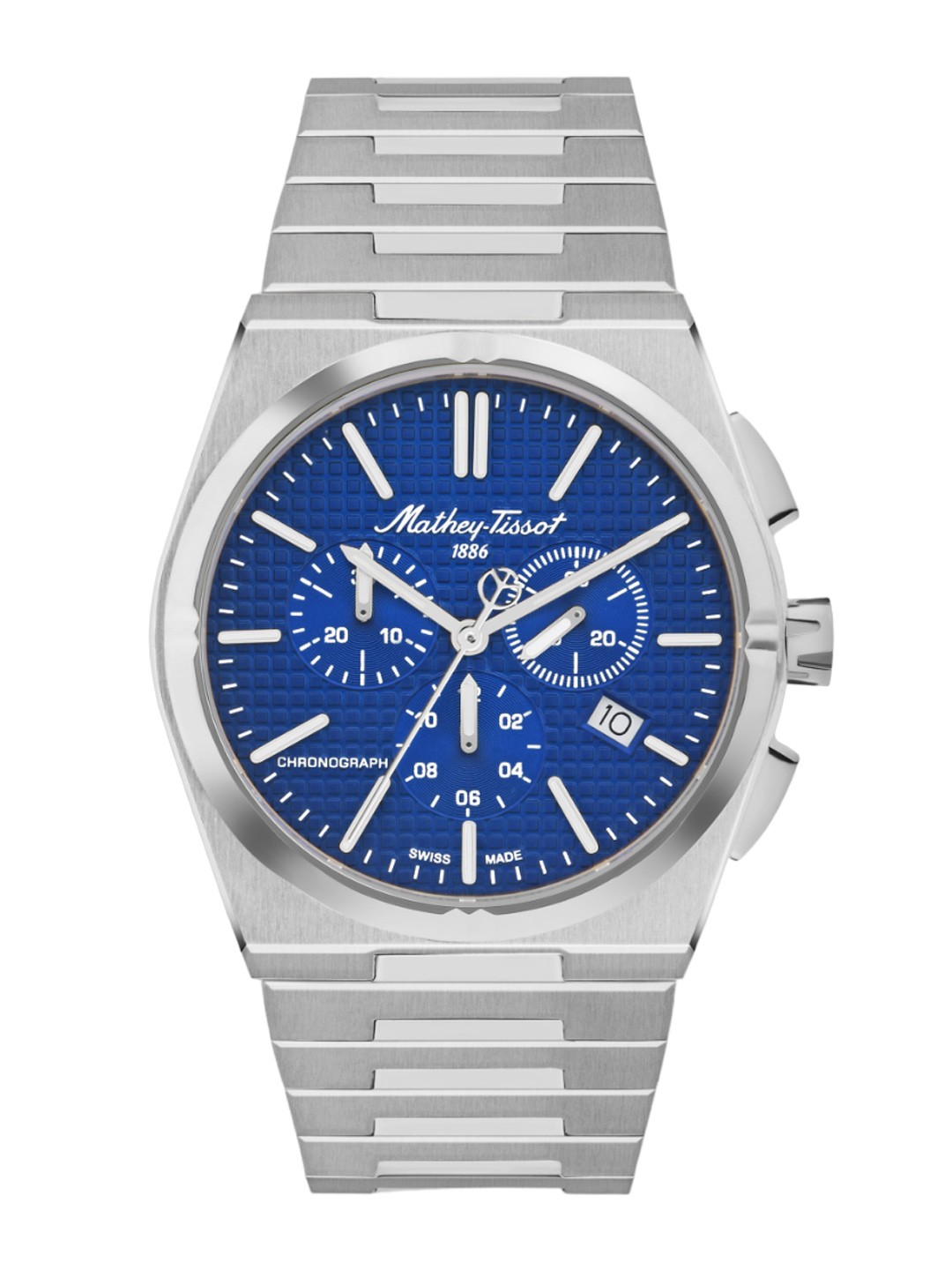 

Mathey-Tissot Men Swiss Made Blue Dial Quartz Chronograph Watch H117CHABU