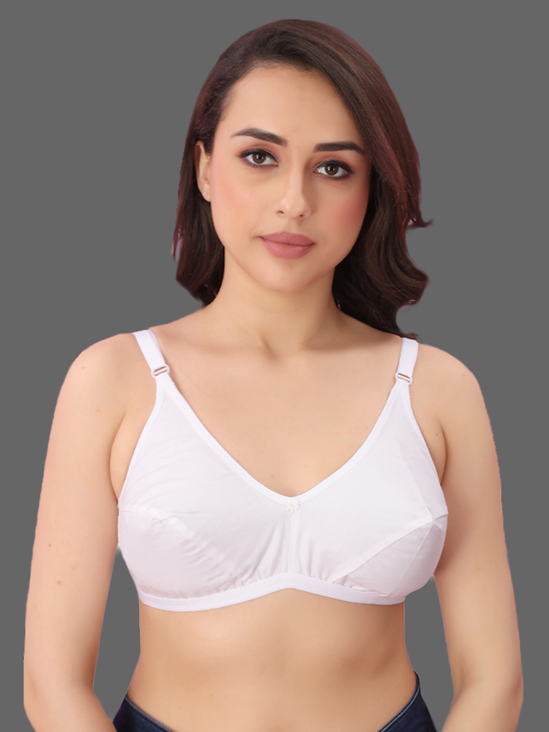 

N N ENTERPRISE Underwired Lightly Padded Dry Fit Cotton Everyday Bra With All Day Comfort, White
