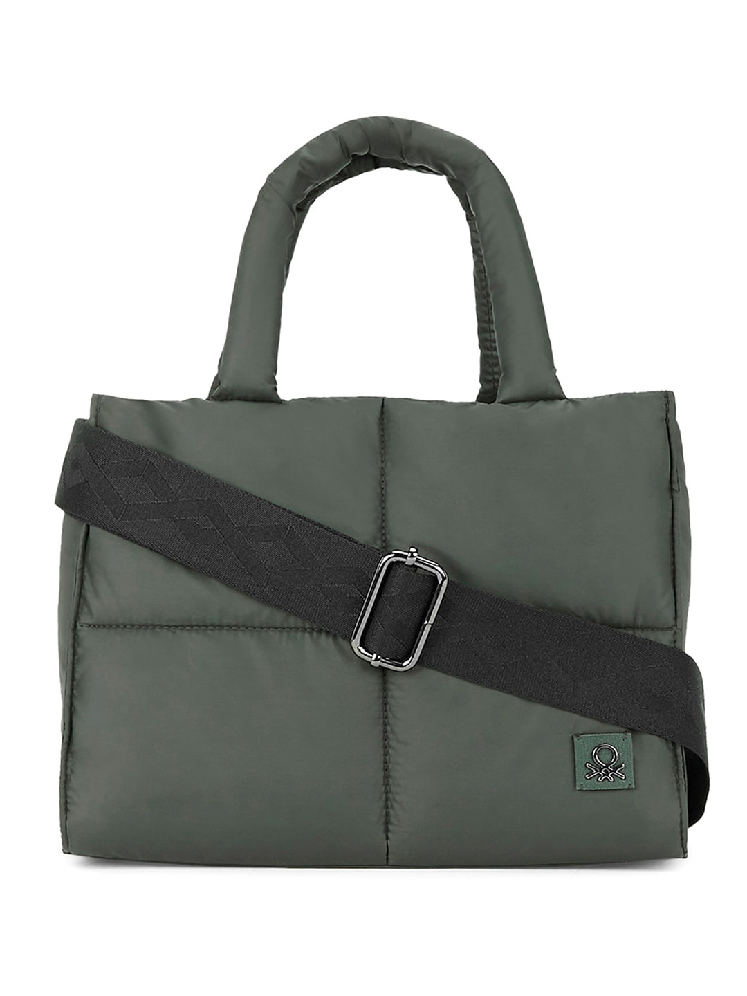 

United Colors of Benetton PU Structured Handheld Bag, Olive