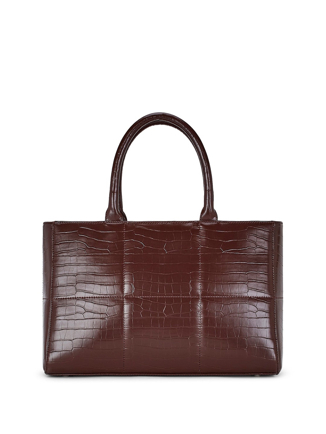 

United Colors of Benetton PU Structured Handheld Bag, Brown