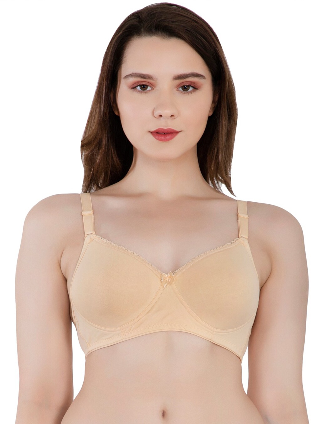 

LACYLUXE Full Coverage Lightly Padded T-shirt Bra With All Day Comfort, Cream