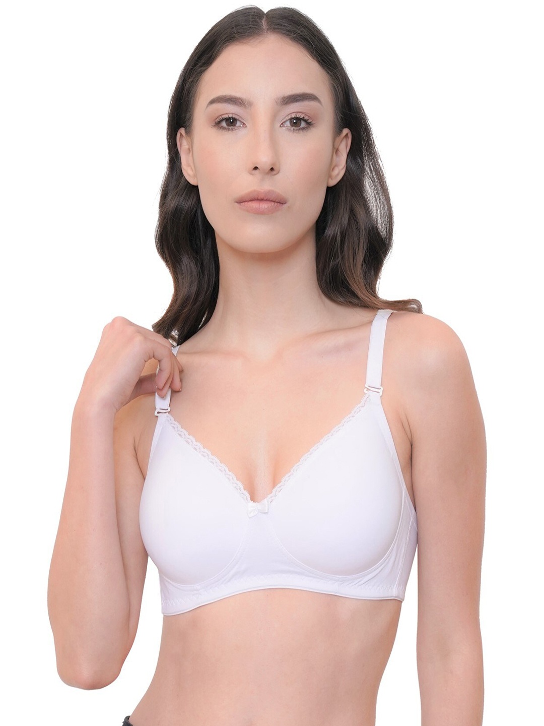 

LACYLUXE Full Coverage Lightly Padded T-shirt Bra With All Day Comfort, White