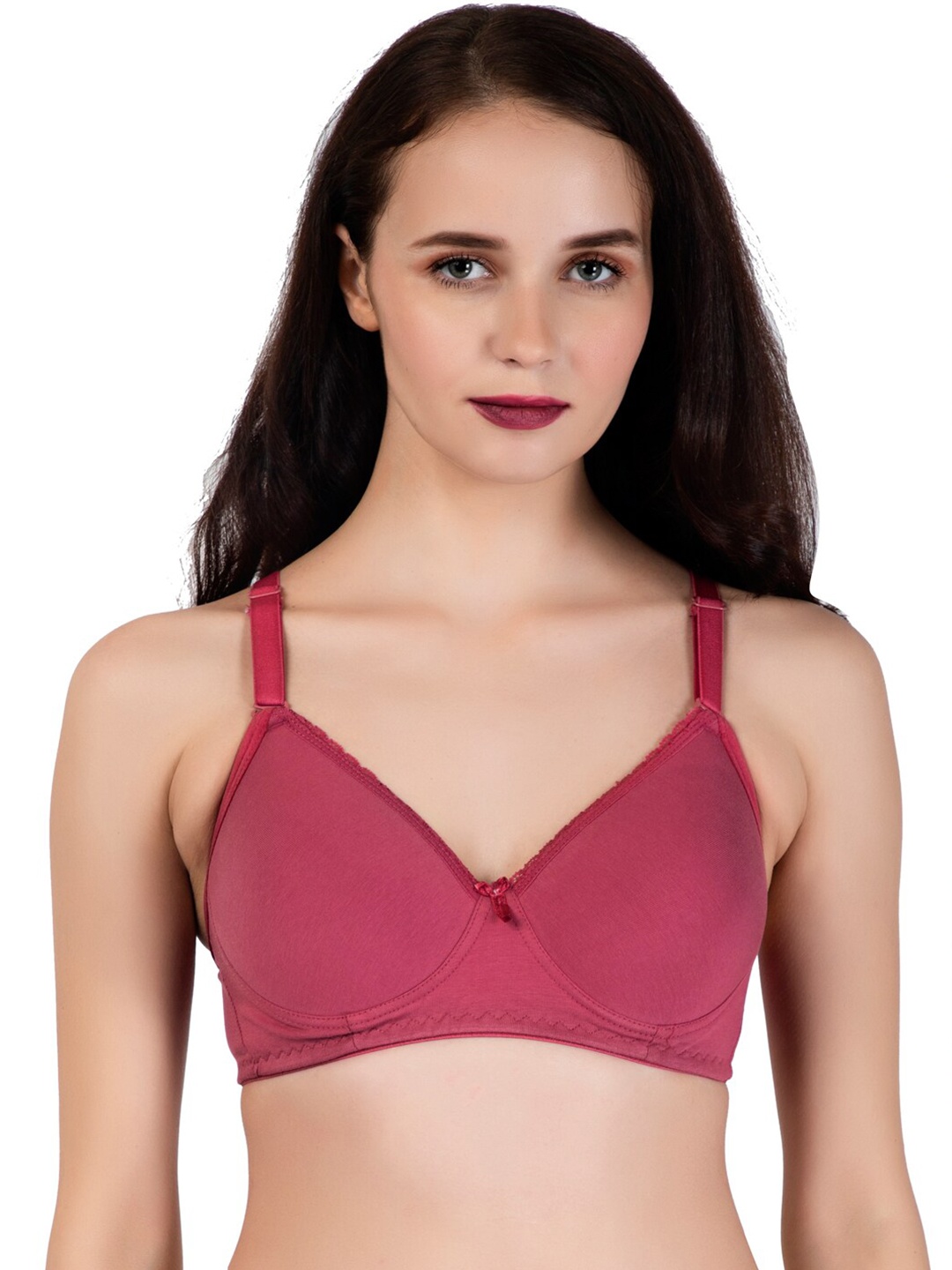 

Eve's Beauty Full Coverage Lightly Padded T-shirt Bra With All Day Comfort, Maroon