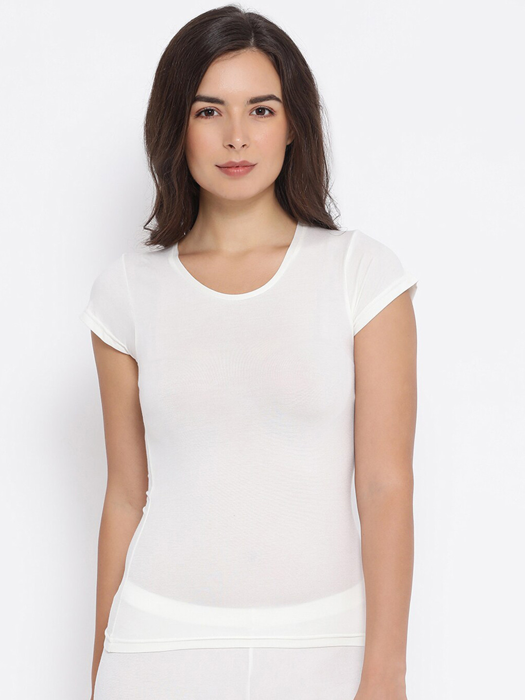 

Macrowoman W-Series Short Sleeves Thermal Top, White