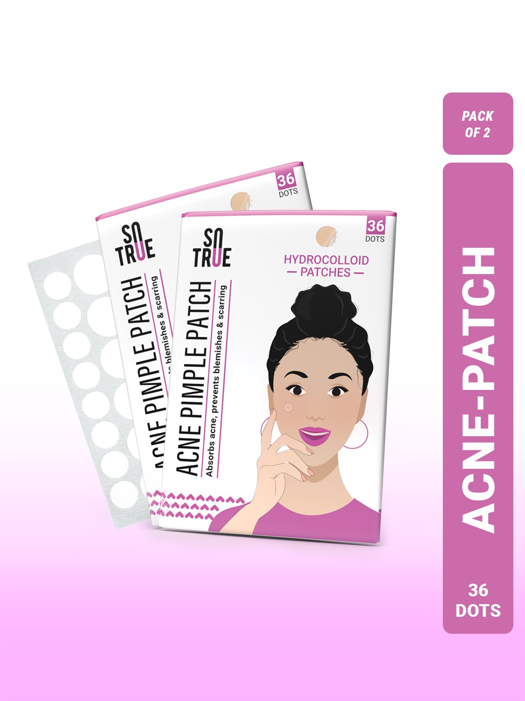 

SOTRUE Pack of 2 Pimple Patches, White
