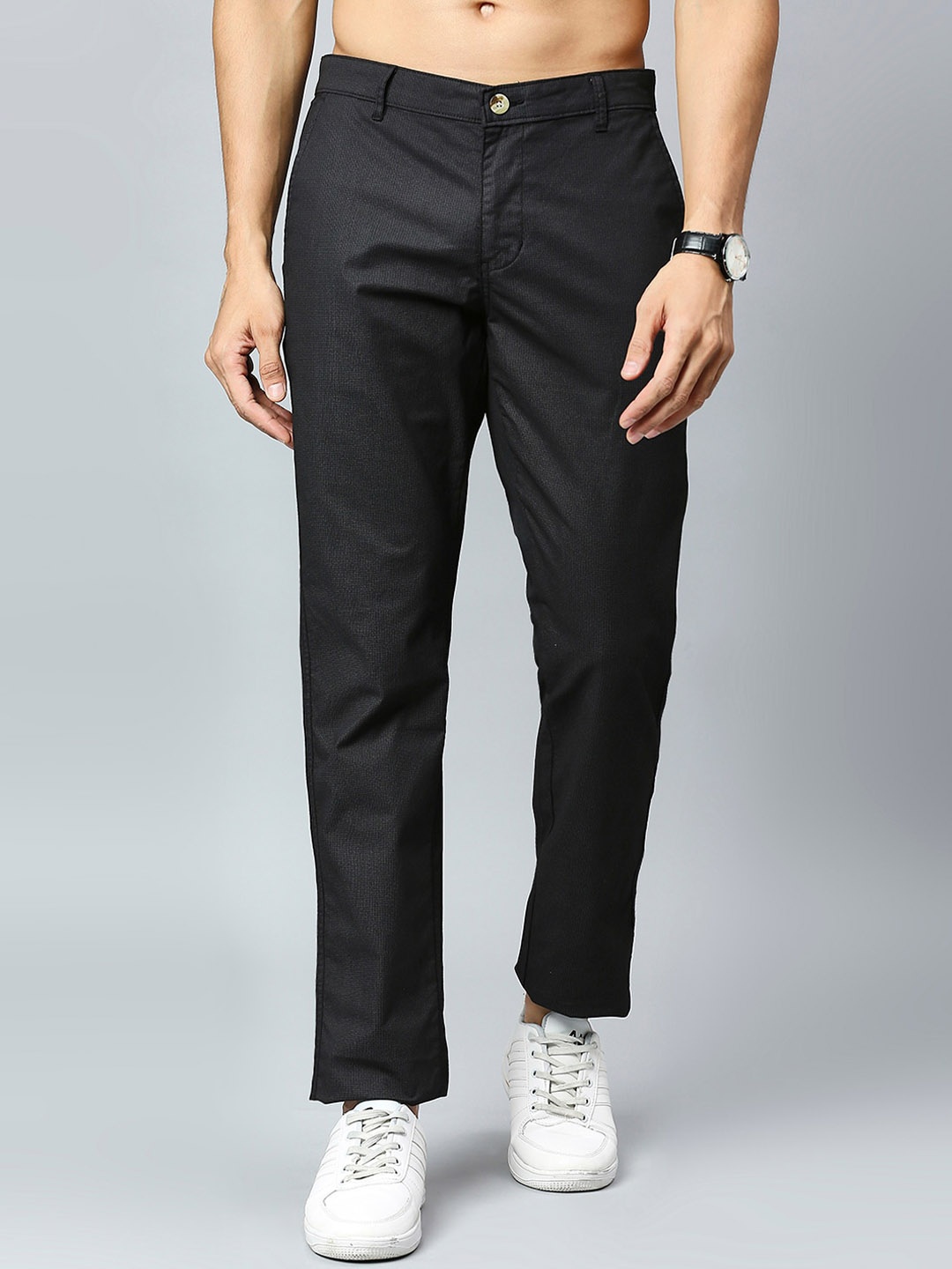 

Provogue Men Smart Slim Fit Chinos Trouser, Navy blue