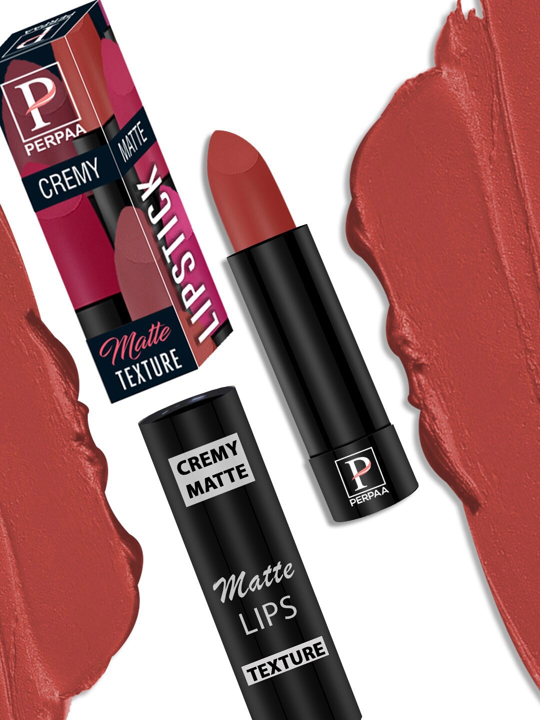 

PERPAA Set Of 3 Creamy Matte Bullet Lipstick-3.5gEach-Red Bloom-Rose Magenta-Cherry Maroon, Multi