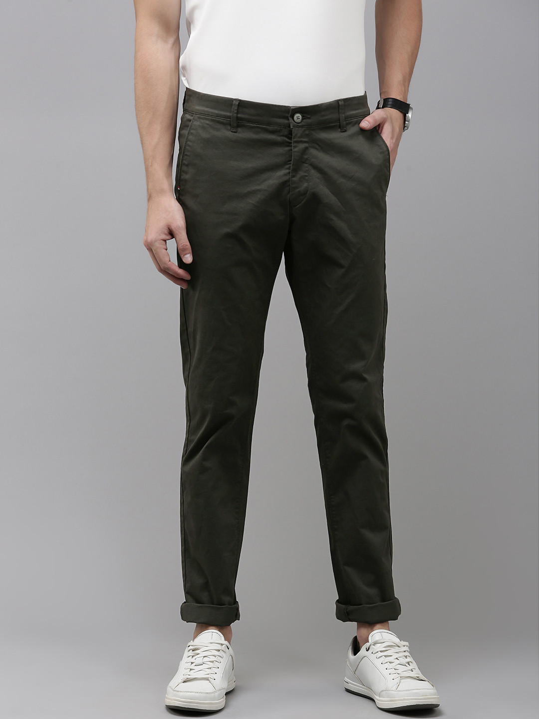 

U.S. Polo Assn. Men Slim Fit Chinos, Olive