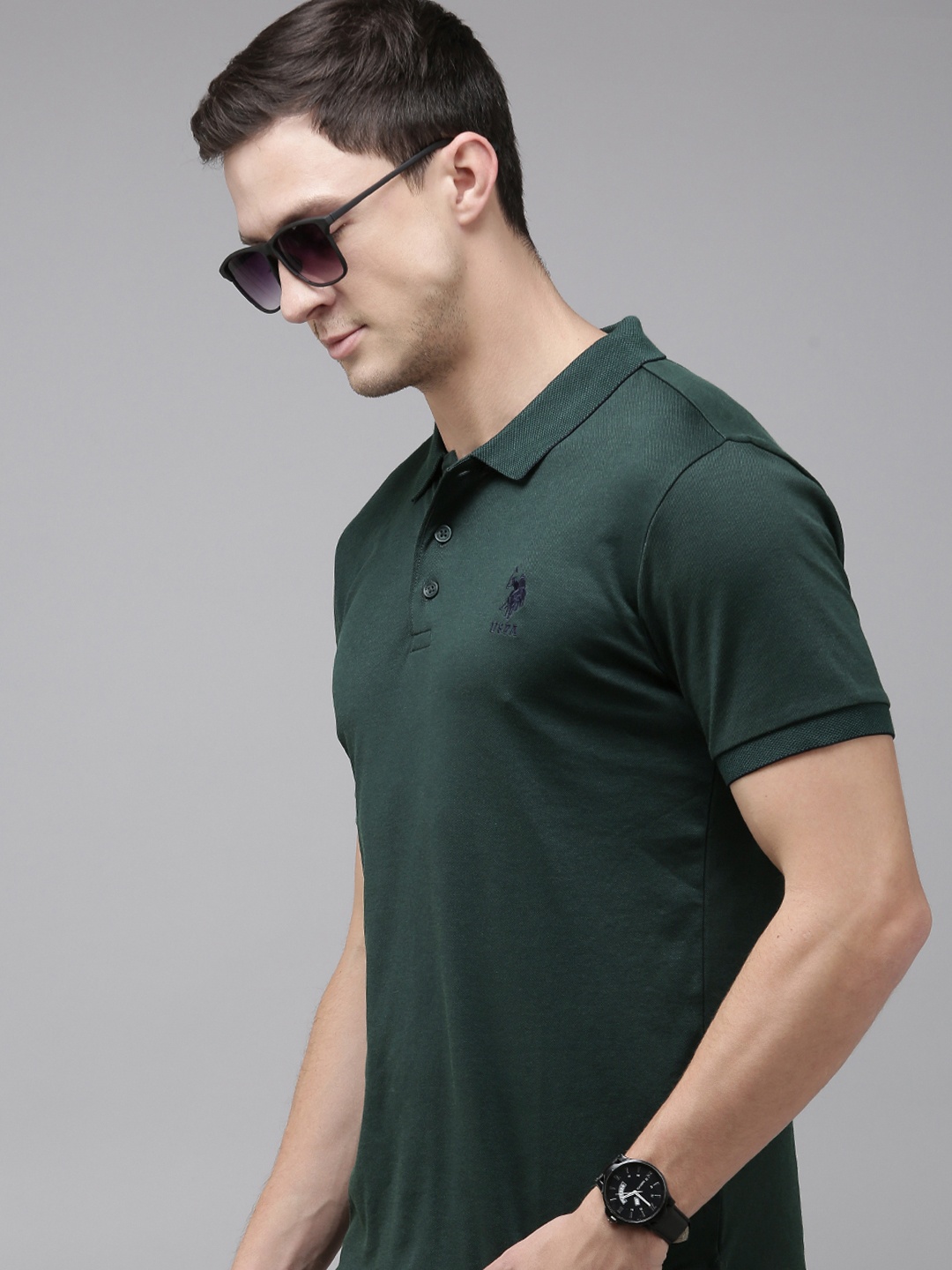 

U.S. Polo Assn. Polo Collar Slim Fit T-shirt, Green