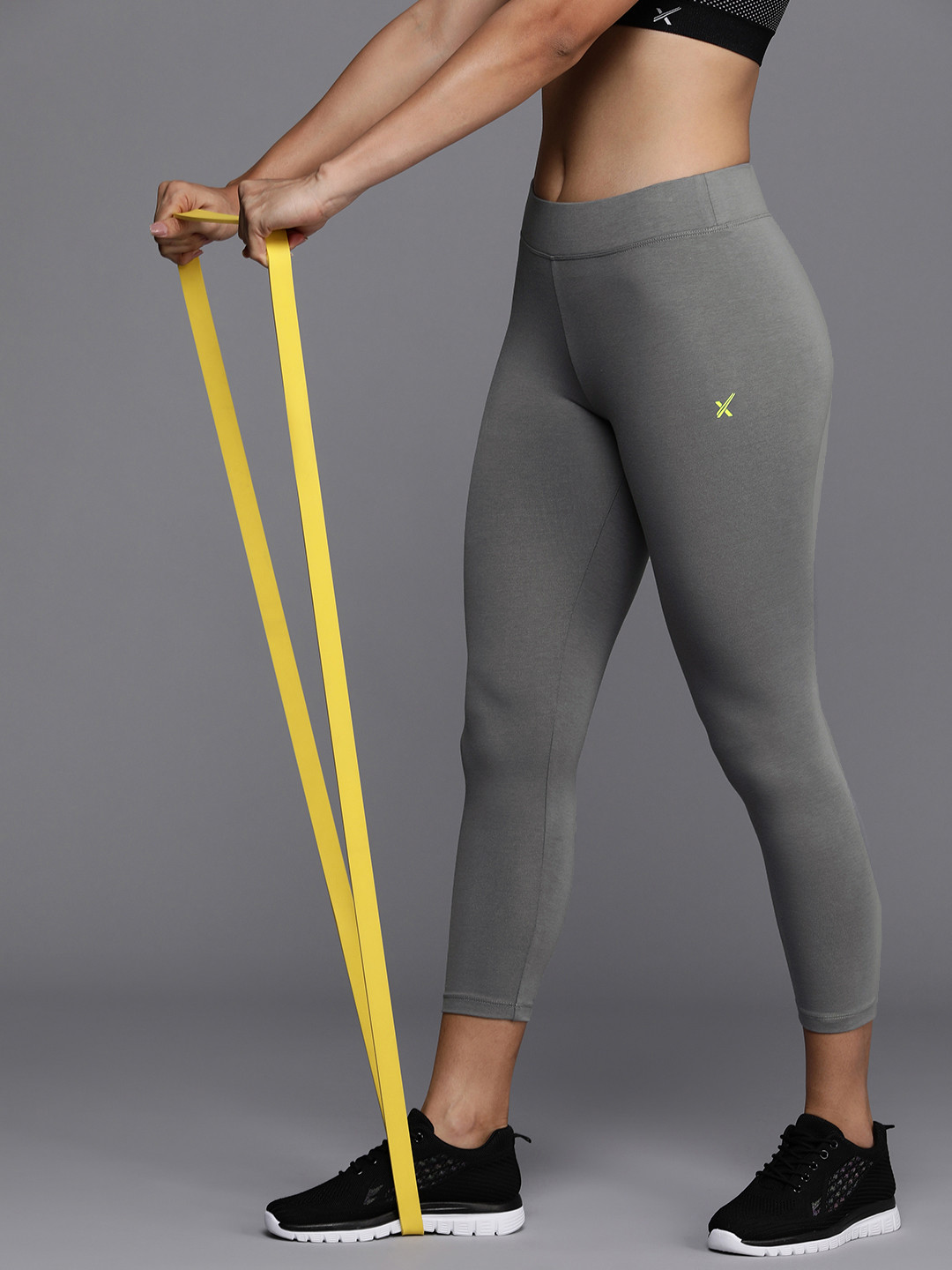 

HRX By Hrithik Roshan Women Rapid-Dry Training Tights, Grey