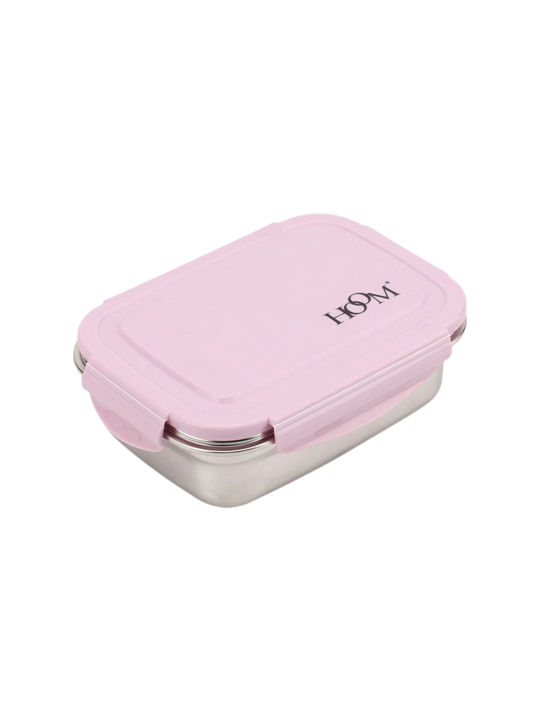 

HOOM Pink Leak Proof Stainless Steel Lunch Box 600 ml