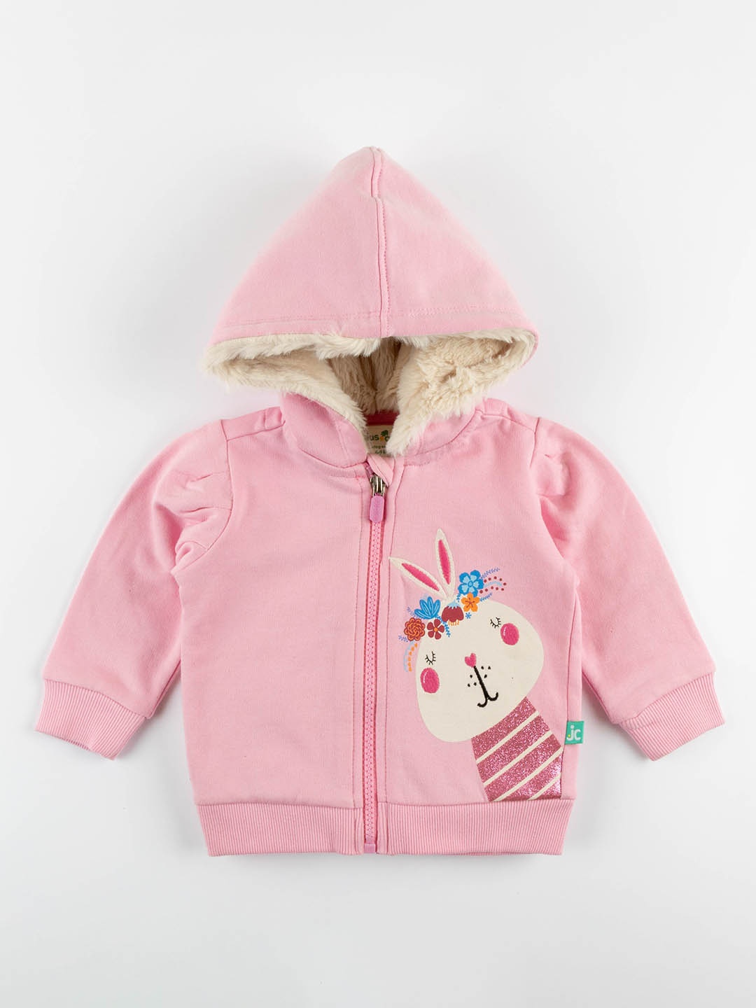 

JusCubs Girls Graphic Printed Hooded Cotton Sweatshirt, Pink
