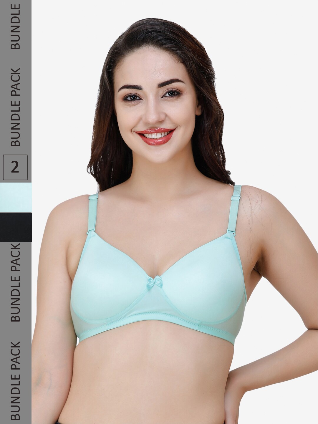 

College Girl Women Bra, Green
