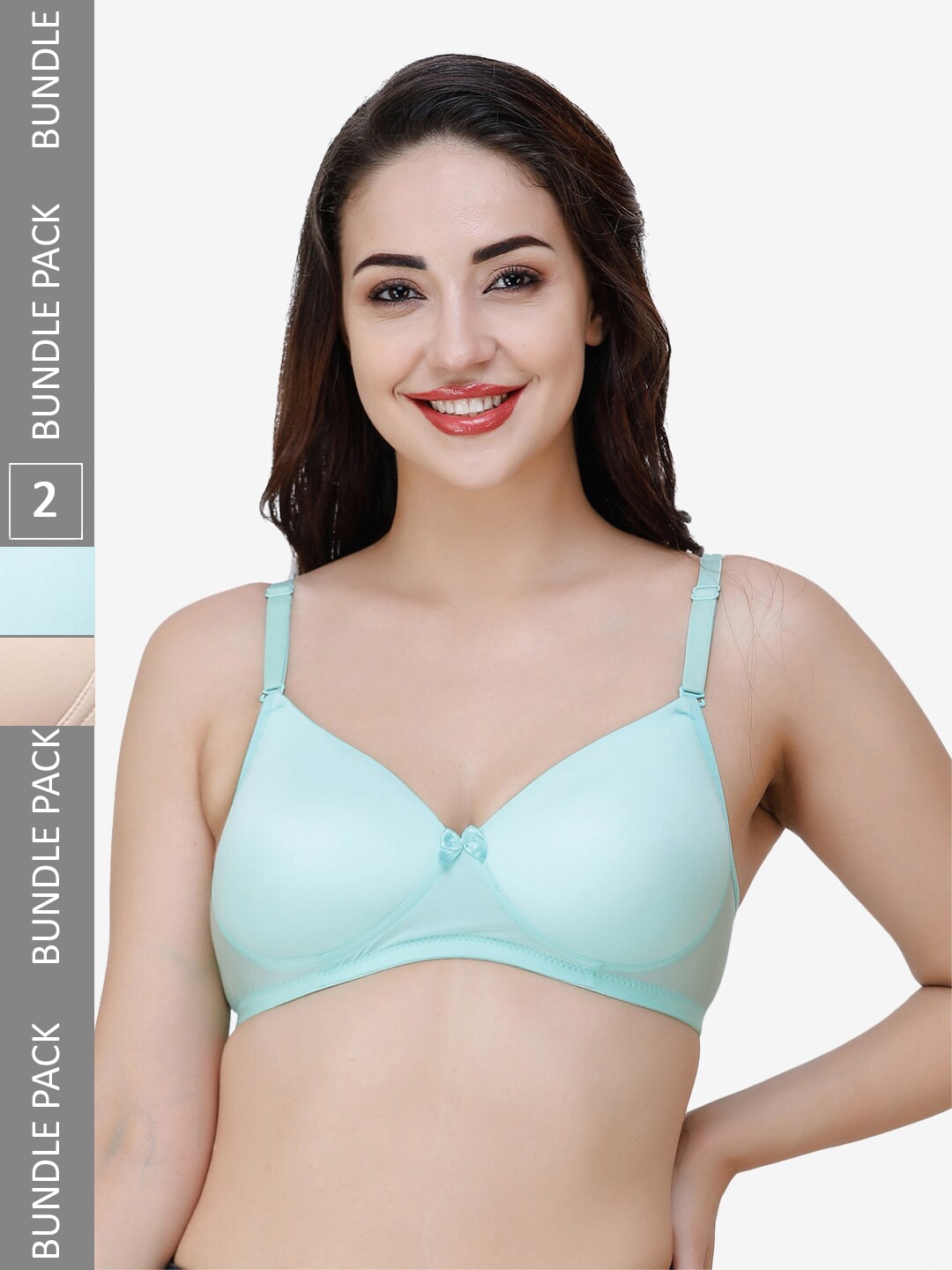 

College Girl Women Bra, Sea green