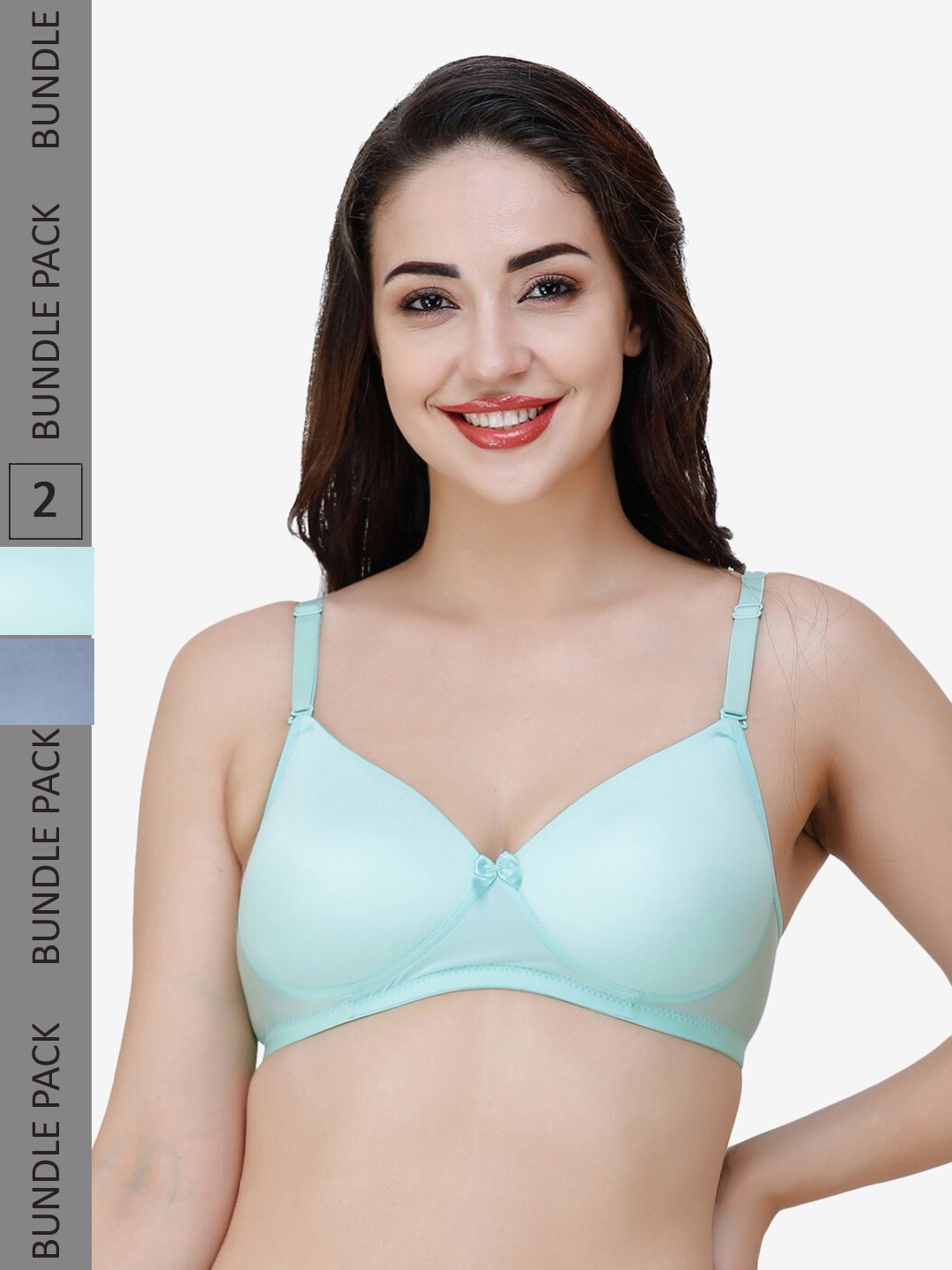 

College Girl Women Bra, Sea green