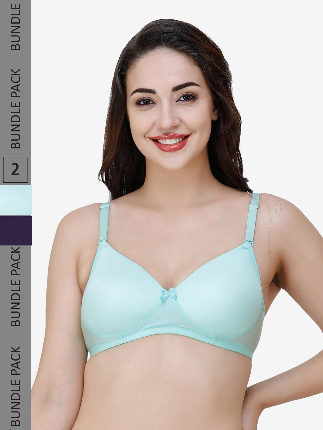 

College Girl Women Bra, Sea green