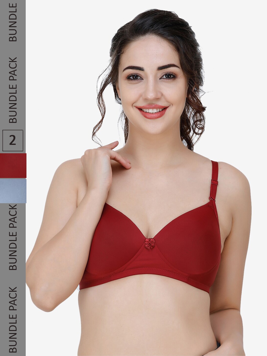 

College Girl Women Bra, Maroon