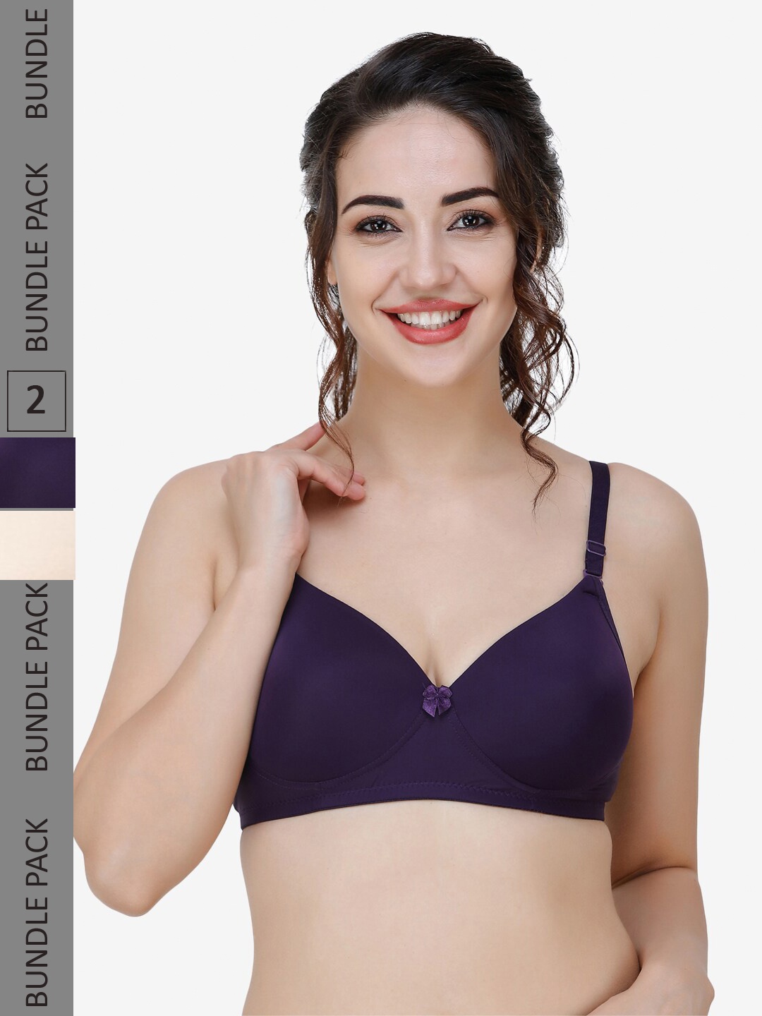 

College Girl Women Bra, Purple