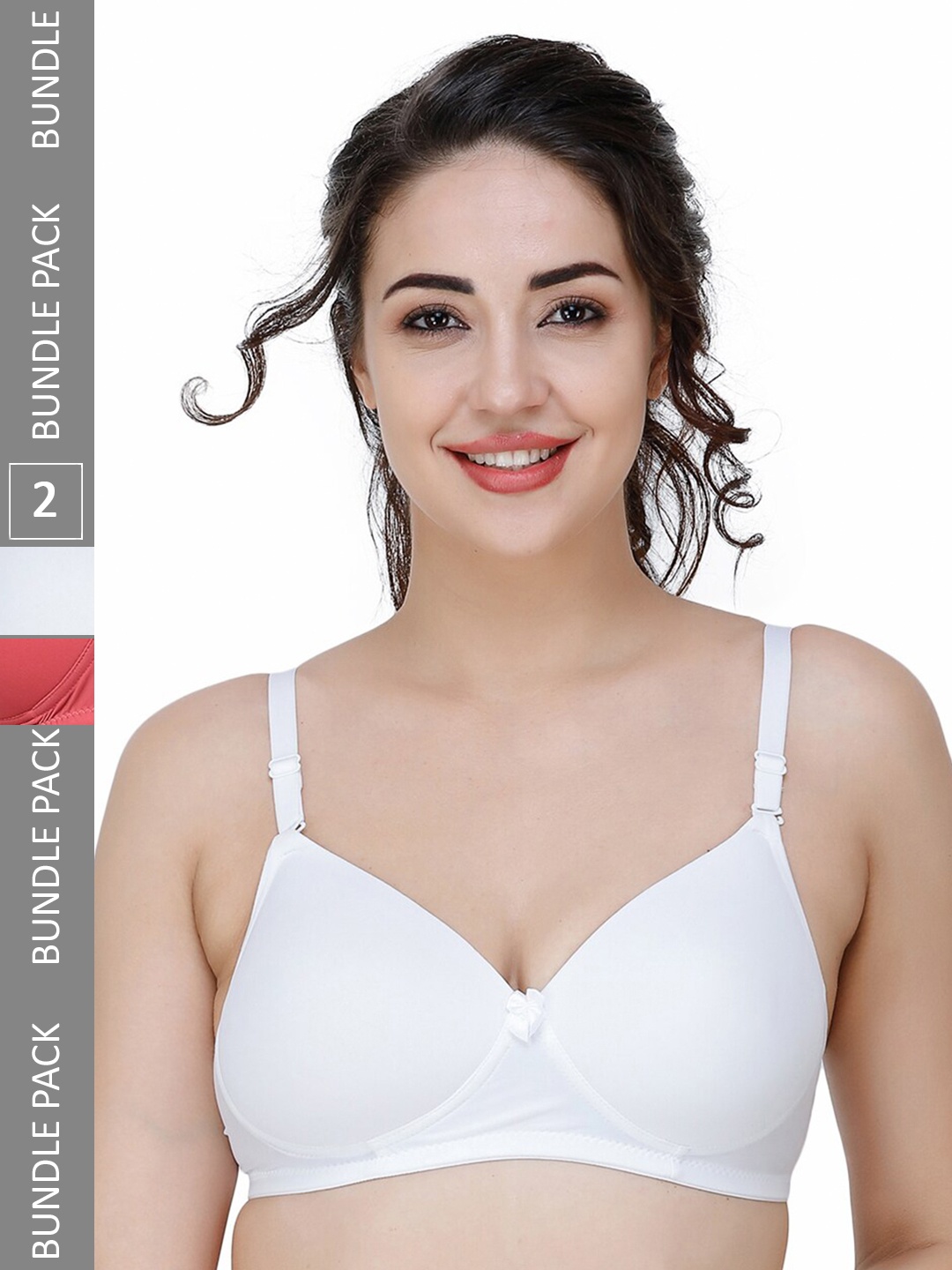 

College Girl Women Bra, White
