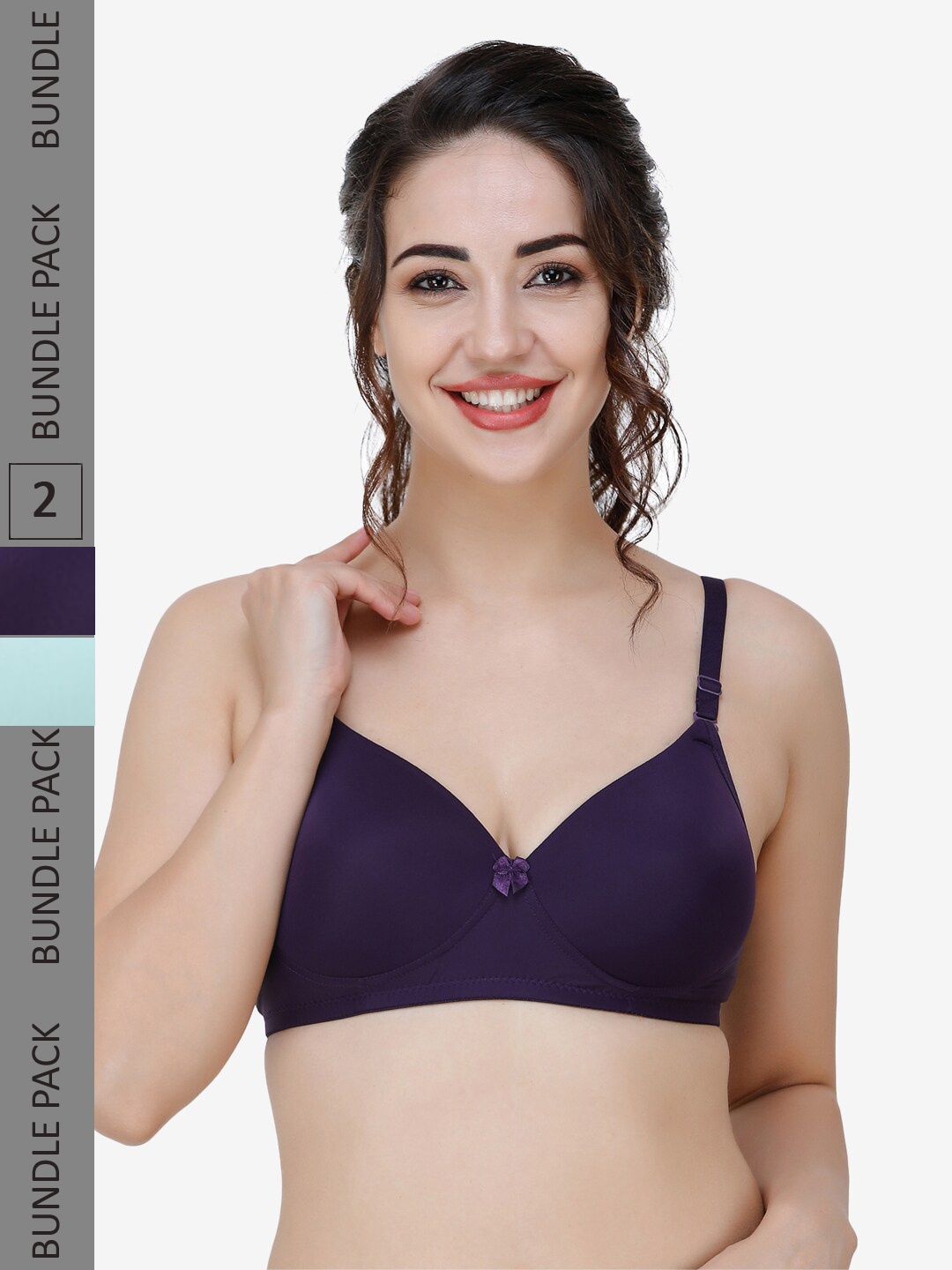 

College Girl Women Bra, Purple